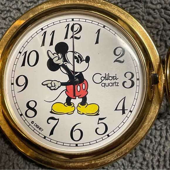 Mickey Mouse Pocket Watch Vintage collectable By Colibri Swiss movement - Picture 7 of 10